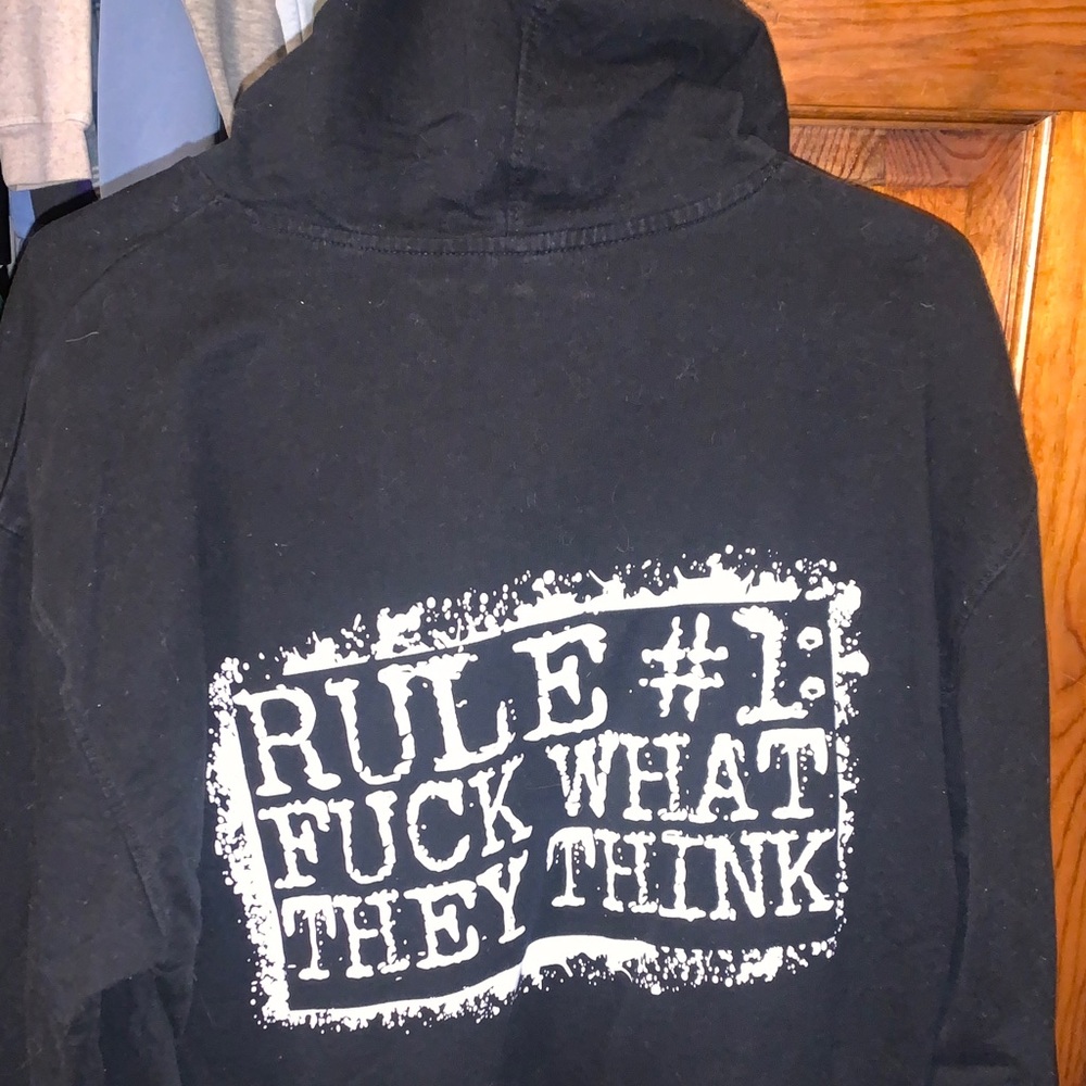 Black Graphic Hoodie